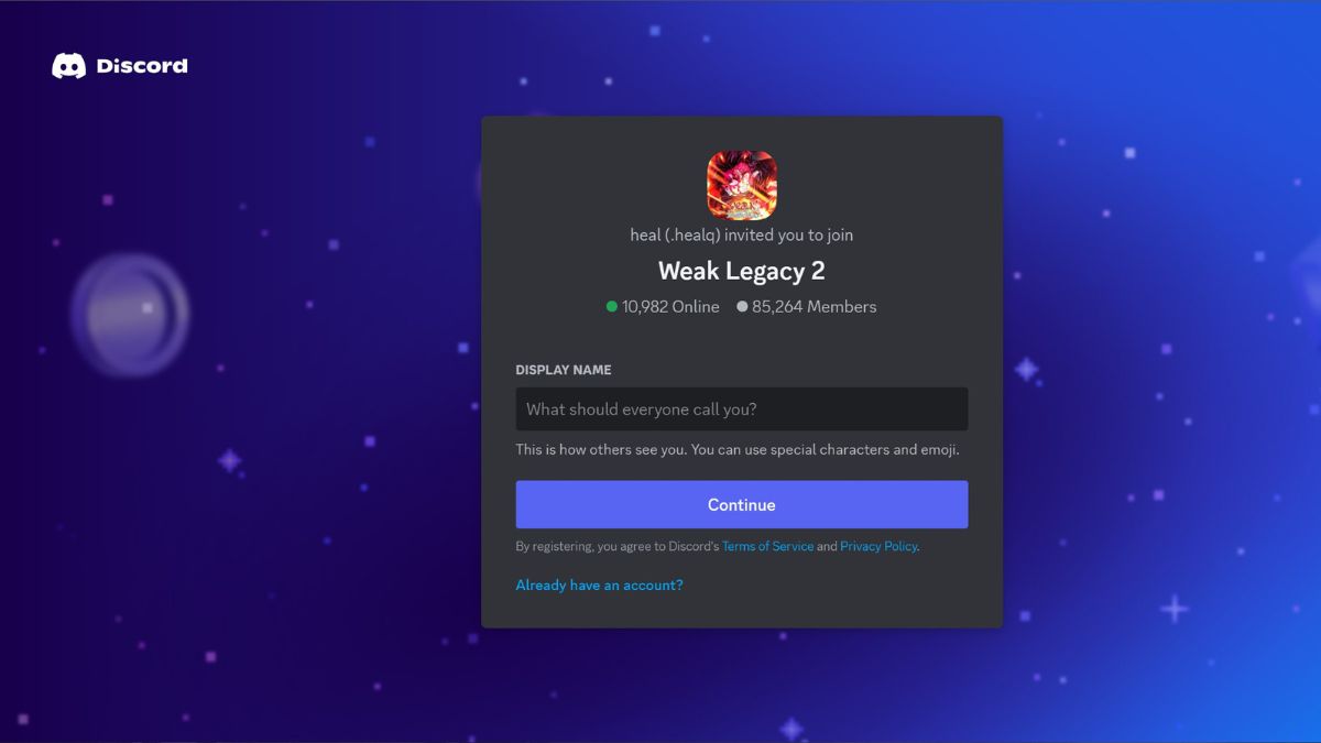 Weak Legacy 2 Discord