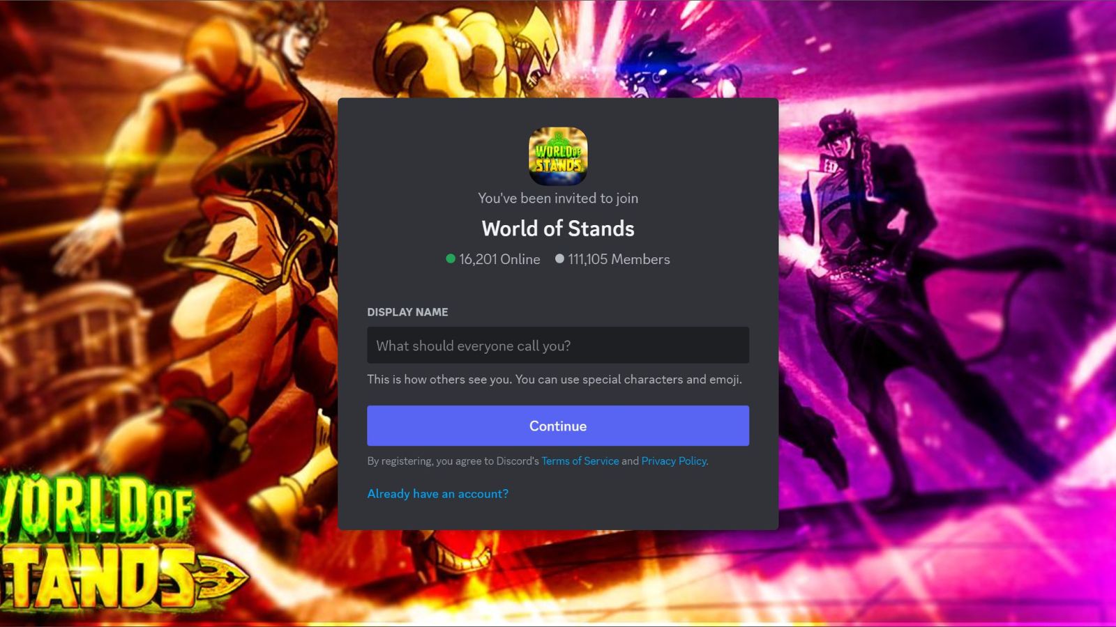 Worlds Of Stands Trello и сервер Discord