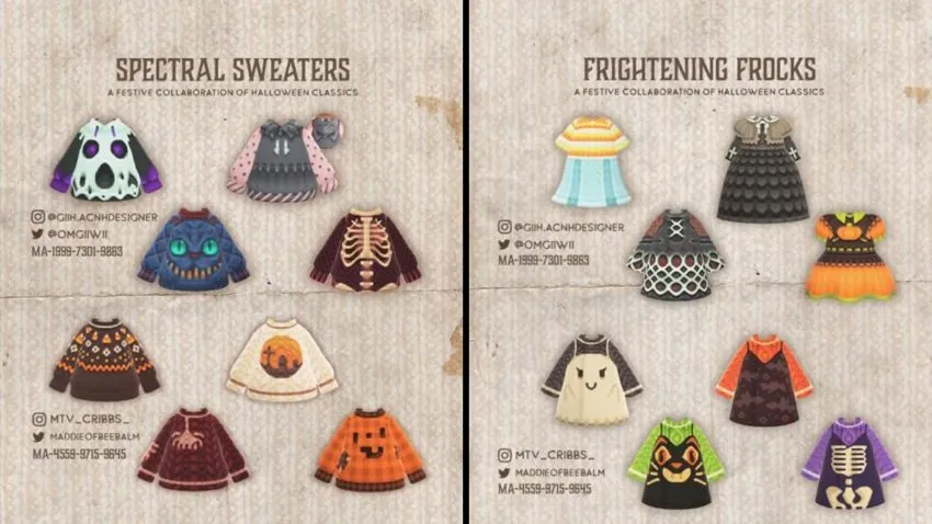 Spectral Sweaters and Frightening Frocks