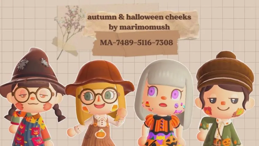 Autumn and Halloween cheeks