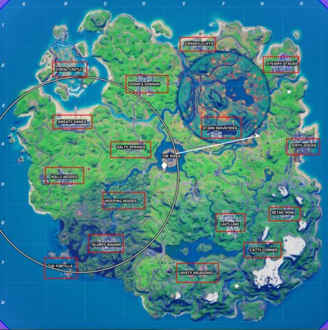 All named locations