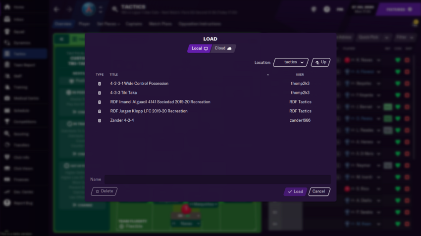 How to import user-created tactics into Football Manager 2021
