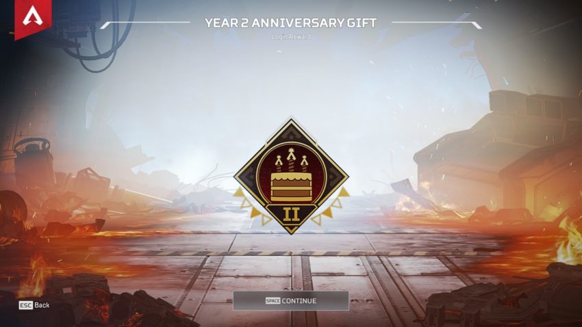 Year 2 Anniversary badge