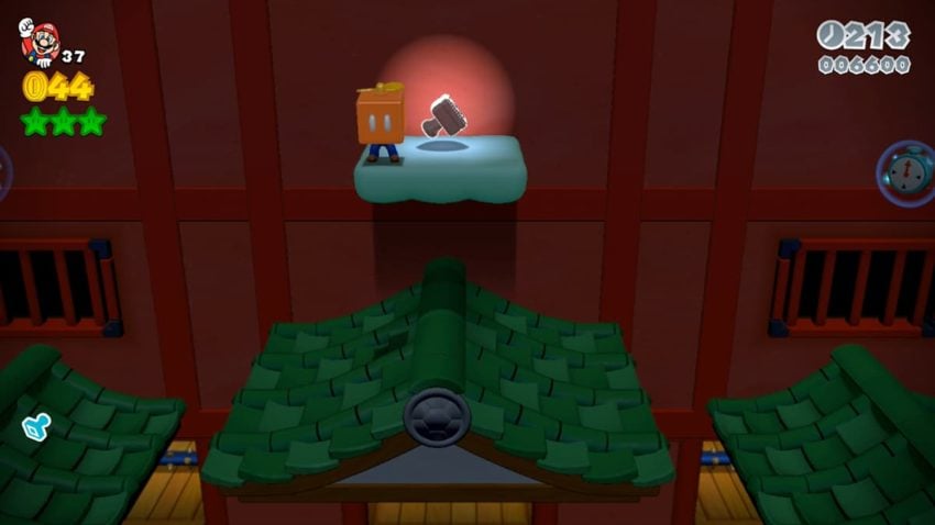 Where is the stamp in World 6-3, Hands-On Hall in Super Mario 3D World +  Bowser's Fury - Gamepur
