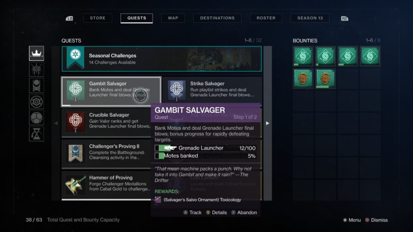 gambit salvager destiny 2