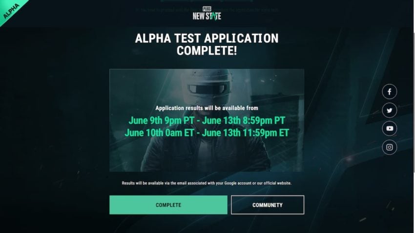 PUBG New State Closed Alpha Registration Complete