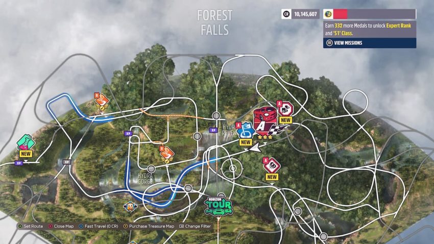 Forza Horizon 5: How to get to Forest Falls in Hot Wheels Park DLC ...